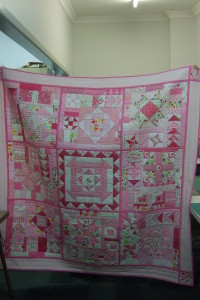 Anya's quilt, belinda's pink hopscotch, Kaye's green Moody Blues 007
