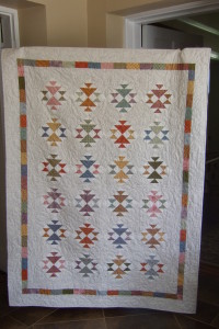 Anya's quilt, belinda's pink hopscotch, Kaye's green Moody Blues 009